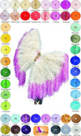 Load image into Gallery viewer, Mix 2 Colors Ombre Dyed Waterfall fan 10 staves 2 ply boa Fan - hotfans