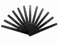 Load image into Gallery viewer, single layer feathers fan Metal aluminum staves Set of 12 & Hardware Assembly Kit - hotfans