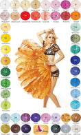 Carica l'immagine nel visualizzatore Galleria, Custom color intermediate 2 layers Ostrich Feather Fan 30"x 54" - hotfans