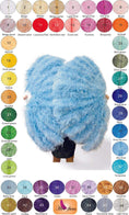 ギャラリービューアーに画像を読み込み、 Custom color Professional 4 Layers Ostrich Feather Fan 35"x 67" - hotfans