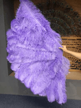 Bild in Galerie-Betrachter laden, Aqua violet Professional Triple Layers Ostrich Feather Fan 34"x 65" - hotfans