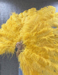 ギャラリービューアーに画像を読み込み、 Custom colors Advanced XL 2 Layers Ostrich Feather Fan 34"x 60" - hotfans