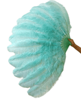 Load image into Gallery viewer, Mint Green intermediate 2 layers Ostrich Feather Fan 30"x 54" - hotfans