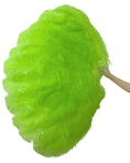 Carica l'immagine nel visualizzatore Galleria, Plant Green. Advanced XL 2 Layers Ostrich Feather Fan 34"x 60" - hotfans