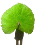 Carica l'immagine nel visualizzatore Galleria, Plant Green. Advanced XL 2 Layers Ostrich Feather Fan 34"x 60" - hotfans