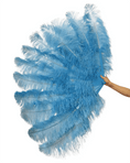 ギャラリービューアーに画像を読み込み、 Baby blue Advanced XL 2 Layers Ostrich Feather Fan 34"x 60" - hotfans