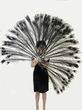 ギャラリービューアーに画像を読み込み、 Custom Select Color Peacock Feather fan - hotfans