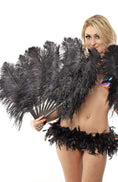 Bild in Galerie-Betrachter laden, Custom color Single layer Beginner’s Ostrich Feather Fan 25"x 45" - hotfans
