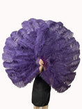 ギャラリービューアーに画像を読み込み、 Advanced Blackberry XL 2 Layers Ostrich Feather Fan 34"x 60" - hotfans