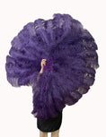 ギャラリービューアーに画像を読み込み、 Advanced Blackberry XL 2 Layers Ostrich Feather Fan 34"x 60" - hotfans