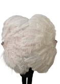 ギャラリービューアーに画像を読み込み、 Blush Advanced XL 2 Layers Ostrich Feather Fan 34"x 60" - hotfans