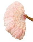 Charger l'image dans la visionneuse de galerie, Beginner blush Marabou & Ostrich Feather fan 21"x 38" - hotfans