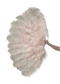 ギャラリービューアーに画像を読み込み、 Blush Advanced XL 2 Layers Ostrich Feather Fan 34"x 60" - hotfans