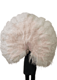 ギャラリービューアーに画像を読み込み、 Blush Advanced XL 2 Layers Ostrich Feather Fan 34"x 60" - hotfans