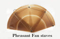ギャラリービューアーに画像を読み込み、 Color Set of 4 of Pheasant Fan staves 6" (15.5 cm ) long & Hardware Assembly Kit - hotfans