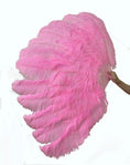 Carica l'immagine nel visualizzatore Galleria, Bright Pink Advanced XL 2 Layers Ostrich Feather Fan 34"x 60" - hotfans