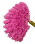 Carica l'immagine nel visualizzatore Galleria, Fuchsia Professional 4 Layers Ostrich Feather Fan 35"x 67" - hotfans