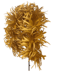 ギャラリービューアーに画像を読み込み、 Gold color Big Rooster Feathers Boa Tail Shawl - hotfans