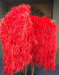 Load image into Gallery viewer, Custom color Waterfall Fan Ostrich Feathers Boa Fan 42"x 78" - hotfans