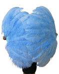 Load image into Gallery viewer, Professional Triple Layers Ostrich Feather Fan 32"x 54"