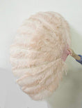 Carica l'immagine nel visualizzatore Galleria, Desert sand Advanced XL 2 Layers Ostrich Feather Fan 34''x 60'' - hotfans