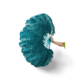 Load image into Gallery viewer, single layer Ostrich Feather Fan Full open 180 degree 25"x 50" - hotfans