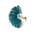 Load image into Gallery viewer, single layer Ostrich Feather Fan Full open 180 degree 25"x 50" - hotfans