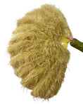 Charger l'image dans la visionneuse de galerie, Professional 4 Layers wheat Ostrich Feather Fan 35"x 67" - hotfans