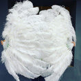 Load image into Gallery viewer, White Advanced XL 2 Layers Ostrich Feather Fan 34"x 60" - hotfans