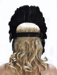 Load image into Gallery viewer, Black feather sequins crown las vegas dancer showgirl headgear headdress - hotfans