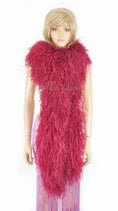 Load image into Gallery viewer, Luxurious Burgundy 20 Ply Ostrich Feather Boa - hotfans