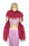 Load image into Gallery viewer, Luxurious Burgundy 20 Ply Ostrich Feather Boa - hotfans