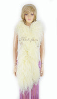 Load image into Gallery viewer, Luxurious Beige 20 Ply Ostrich Feather Boa - hotfans