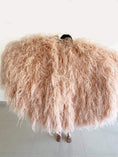 Load image into Gallery viewer, Burlesque Fluffy Desert sand Waterfall Fan Ostrich Feathers 3 ply Boa Fan 42"x 78" - hotfans