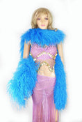 ギャラリービューアーに画像を読み込み、 Luxurious Turquoise 20 Ply Ostrich Feather Boa - hotfans