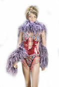 Charger l'image dans la visionneuse de galerie, Luxurious mix red & black 20 Ply Ostrich Feather Boa - hotfans
