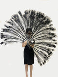 Bild in Galerie-Betrachter laden, Black peacock feather fan - hotfans
