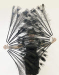 Bild in Galerie-Betrachter laden, Black peacock feather fan - hotfans