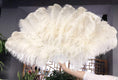 Bild in Galerie-Betrachter laden, Beige Professional Triple Layers Ostrich Feather Fan 34"x 65" - hotfans