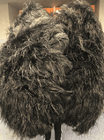 ギャラリービューアーに画像を読み込み、 Black Professional 4 Layers Ostrich Feather Fan 35"x 67" - hotfans