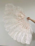 Load image into Gallery viewer, Blush intermediate 2 layers Ostrich Feather Fan 30"x 54" - hotfans