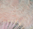 Load image into Gallery viewer, Single layer blush Beginner’s Ostrich Feather Fan 25"x 45" - hotfans