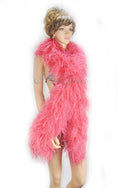 ギャラリービューアーに画像を読み込み、 Luxurious Coral red 12 Ply Ostrich Feather Boa - hotfans