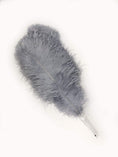 Carica l'immagine nel visualizzatore Galleria, Dark grey intermediate 2 layers Ostrich Feather Fan 30"x 54" - hotfans