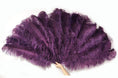 Carica l'immagine nel visualizzatore Galleria, Dark purple Professional 4 Layers Ostrich Feather Fan 35"x 67" - hotfans