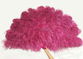 Carica l'immagine nel visualizzatore Galleria, Fuchsia Professional 4 Layers Ostrich Feather Fan 35"x 67" - hotfans