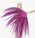 Carica l'immagine nel visualizzatore Galleria, hot pnik Luxury Tall huge Pheasant Feather Fan 37"x 69" - hotfans