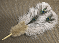Bild in Galerie-Betrachter laden, Advanced Beige camel Peacock Marabou Ostrich Feathers Fan 27"x 53" - hotfans