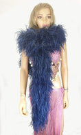 Charger l'image dans la visionneuse de galerie, Luxurious Navy 12 Ply Ostrich Feather Boa - hotfans