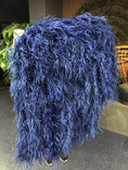 Load image into Gallery viewer, Burlesque Fluffy navy Waterfall Fan Ostrich Feathers Boa Fan 42"x 78" - hotfans